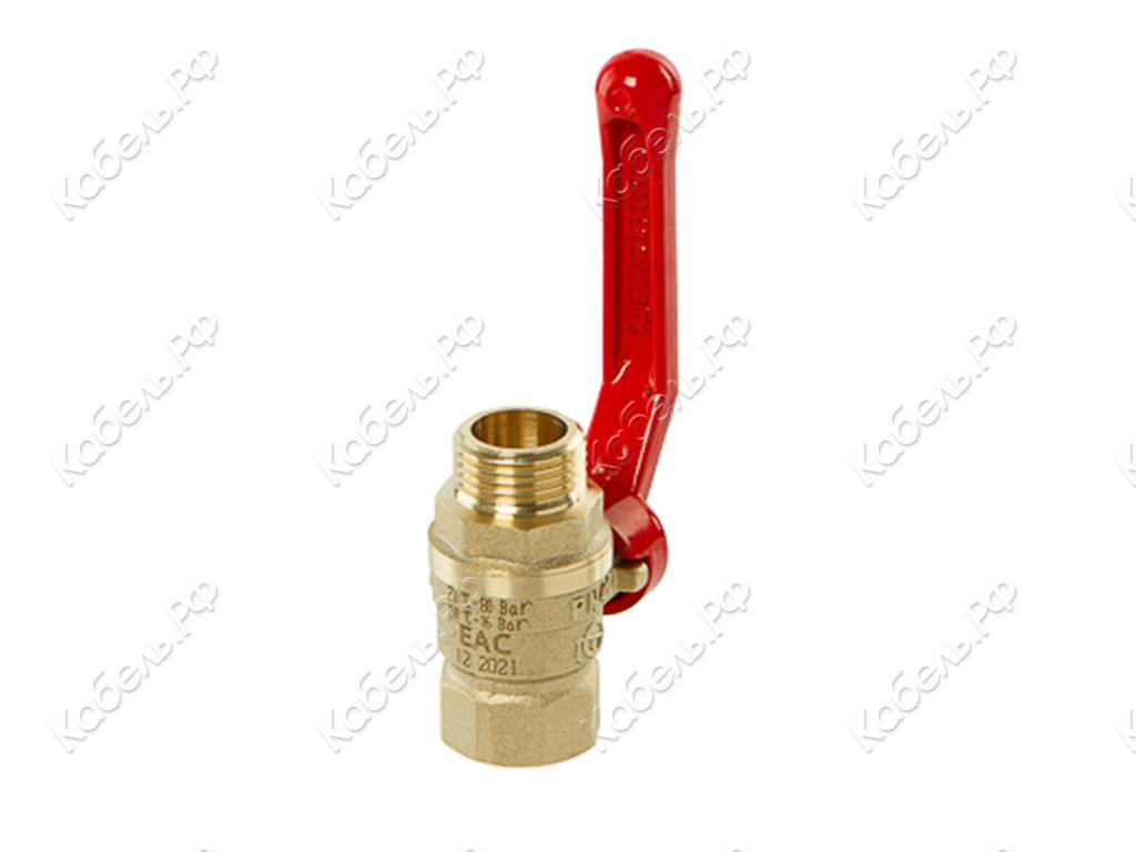 Изображение товара Кран шаровой латунный Стандарт 221 Ду 20 Ру40 полнопроходной ГАЛЛОП