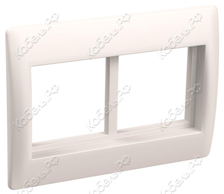 Изображение товара Рамка и суппорт для кабель-канала на 4 модуля 75мм ПРАЙМЕР IEK CKK-40D-RSU4-075-K01