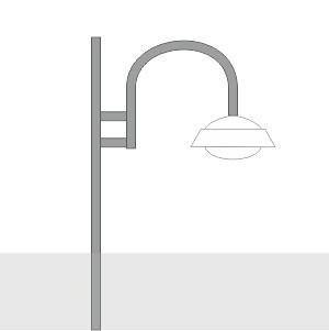 Изображение товара Кронштейн для освещения К15-0,8-0,6-1-5 оцинкованный Россия