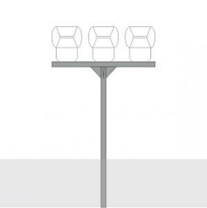 Изображение товара Кронштейн К61-1,0-1,6-1-0 Т-образный для освещения 1м 1,6м вылет