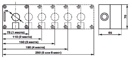 Изображение товара Корпус КП103 для кнопок 3места белый TDM Electric SQ0705-0003