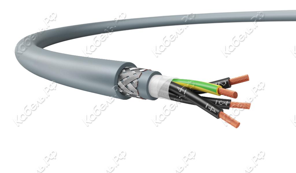 Изображение товара Кабель FLEXICORE FD 810 CY 4G1,0 с медными жилами, экранированный, 4G1,0, 300/500 В