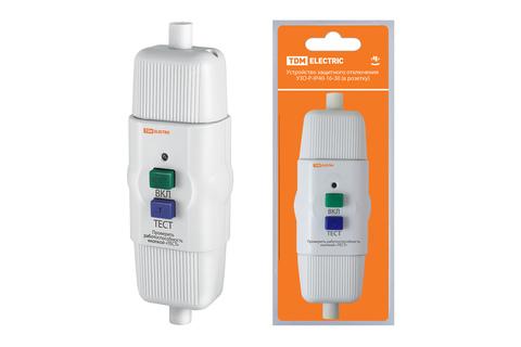 Изображение товара Устройство защитного отключения УЗО-А-IP54-16-30 (адаптер) 16А 30мА IP54 TDM Electric SQ1512-0001