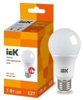 Лампа светодиодная LED 7вт E27 3000К ECO (10шт/уп) IEK LLE-A60-7-230-30-E27