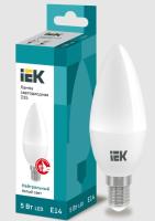 Лампа светодиодная LED 5вт E14 4000К матовая свеча ECO (10шт/уп) IEK LLE-C35-5-230-40-E14