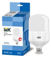Светодиодная лампа промышленная HP 30Вт 230В 6500К E27 (10шт/уп) IEK LLE-HP-30-230-65-E27