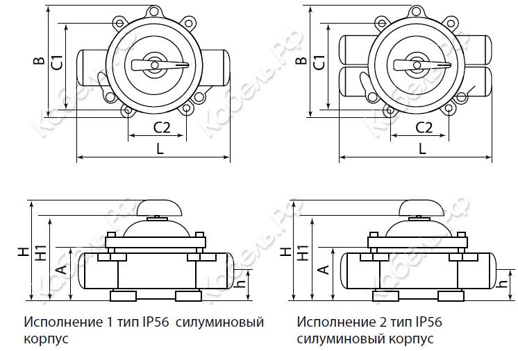 Изображение товара Пакетный выключатель ПВ1-16 1П 16А 220В IP56 TDM Electric SQ0723-0003