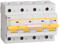 Автоматический выключатель ВА47-100 4Р 100 А 10 кА х-ка D IEK MVA40-4-100-D