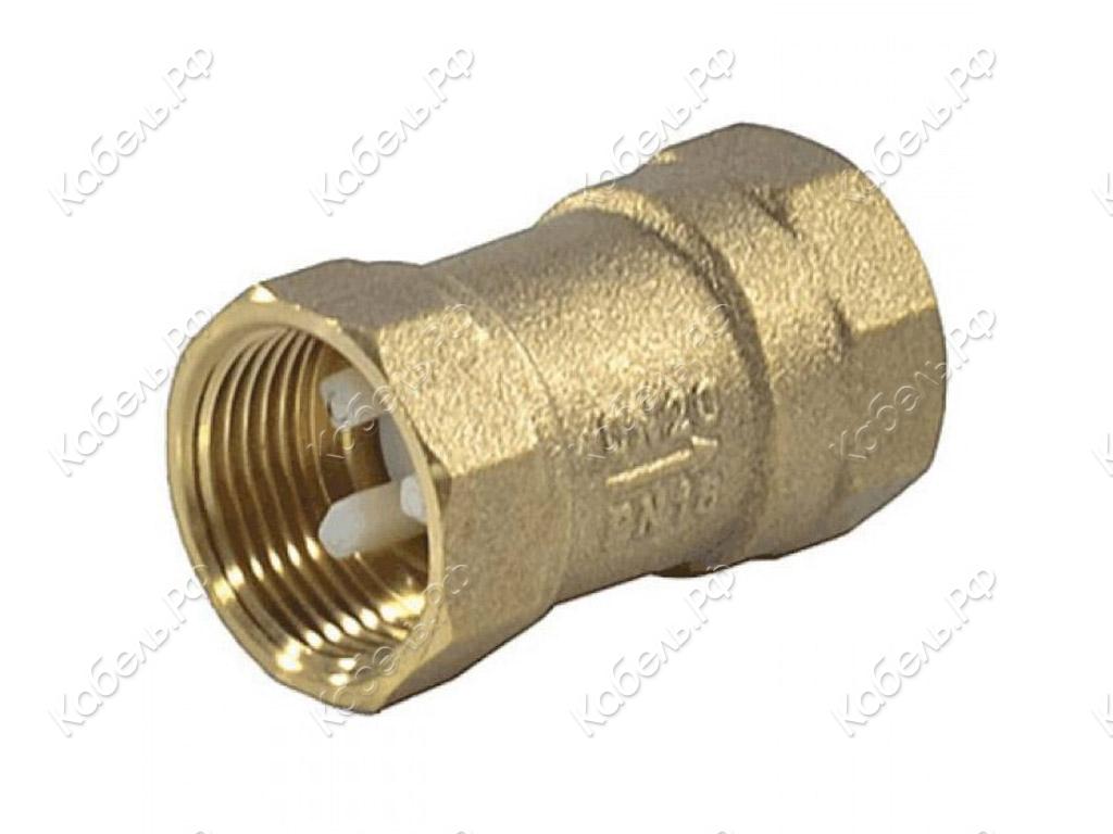 Изображение товара Обратный латунный клапан КОП Ду20 Ру16 ВР 3/4" Пензапромарматура