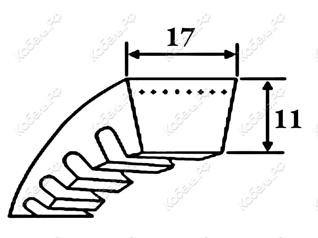 Изображение товара Ремень клиновой BX 63 Ld=1643 мм SWR