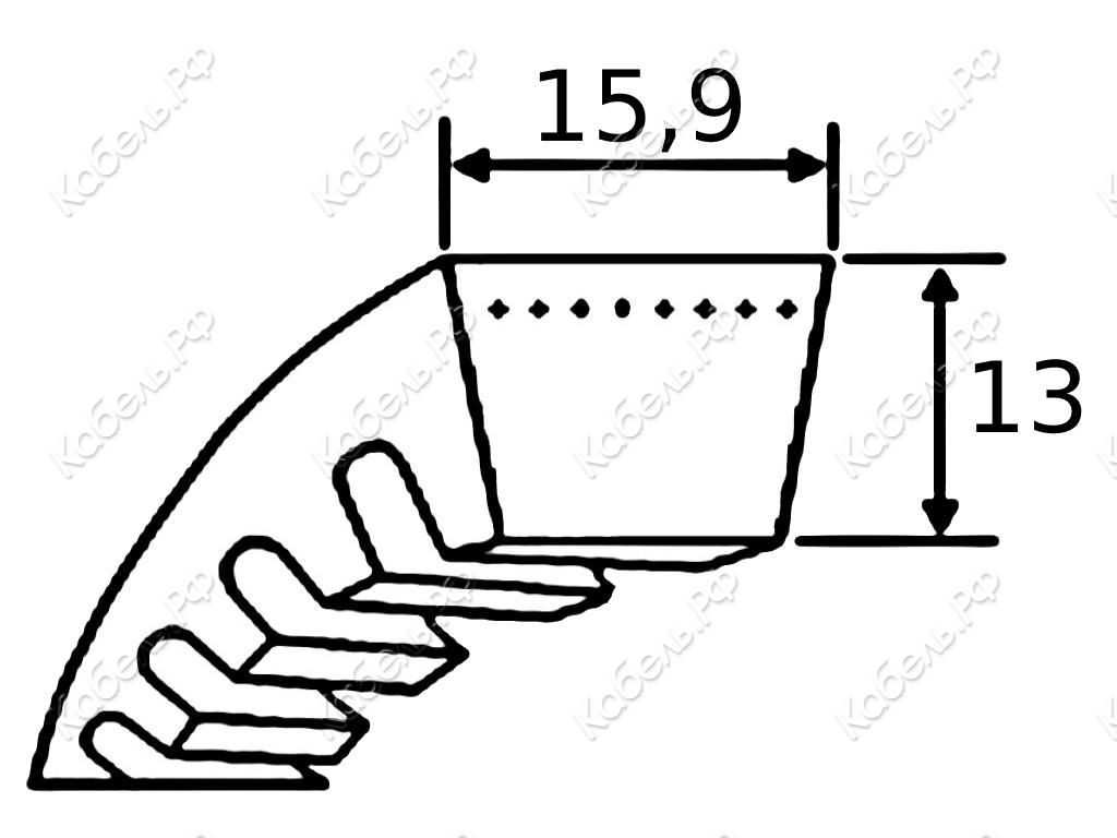 Изображение товара Ремень клиновой 5VX 1060 La=2692 мм SWR