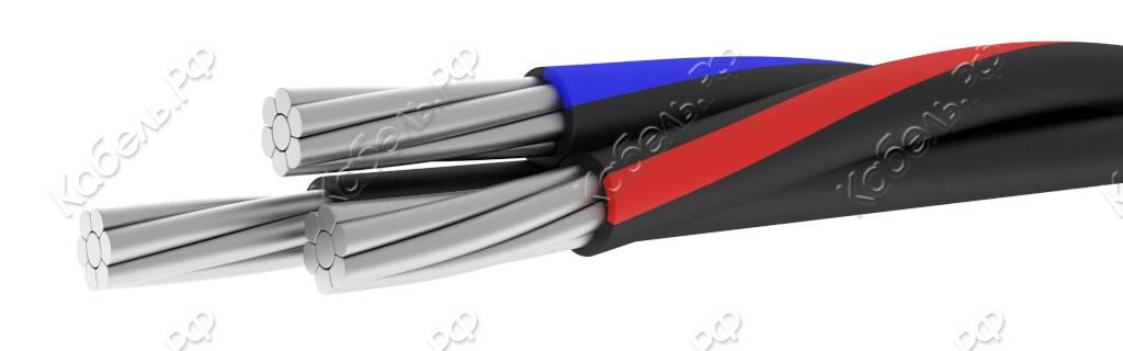 Изображение товара Провод СИП-2 3х120+1х120+1х16 из алюминия самонесущий воздушный