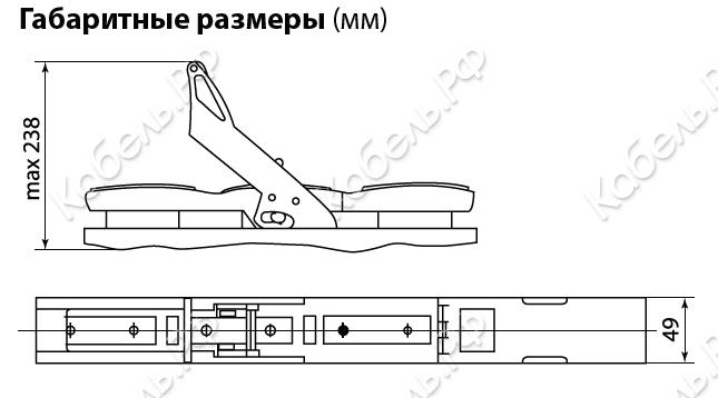 Изображение товара Планочный выключатель-разъединитель с функцией защиты одна рукоятка ППВР 00/100-6 3П 160A TDM Electric SQ0726-0109